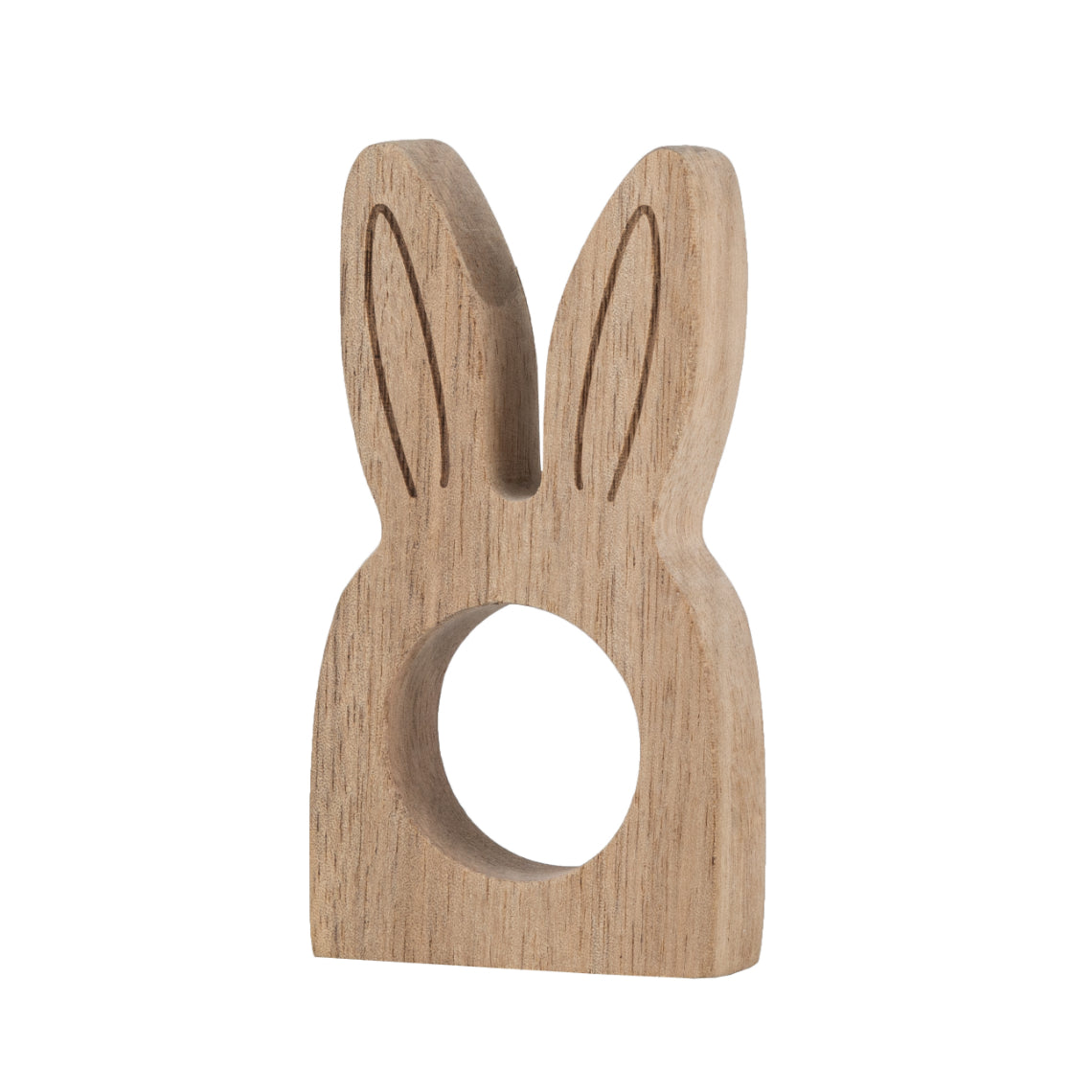 Ostern Holzhasen Dekoration Häschen 2er Set - Räder Design
