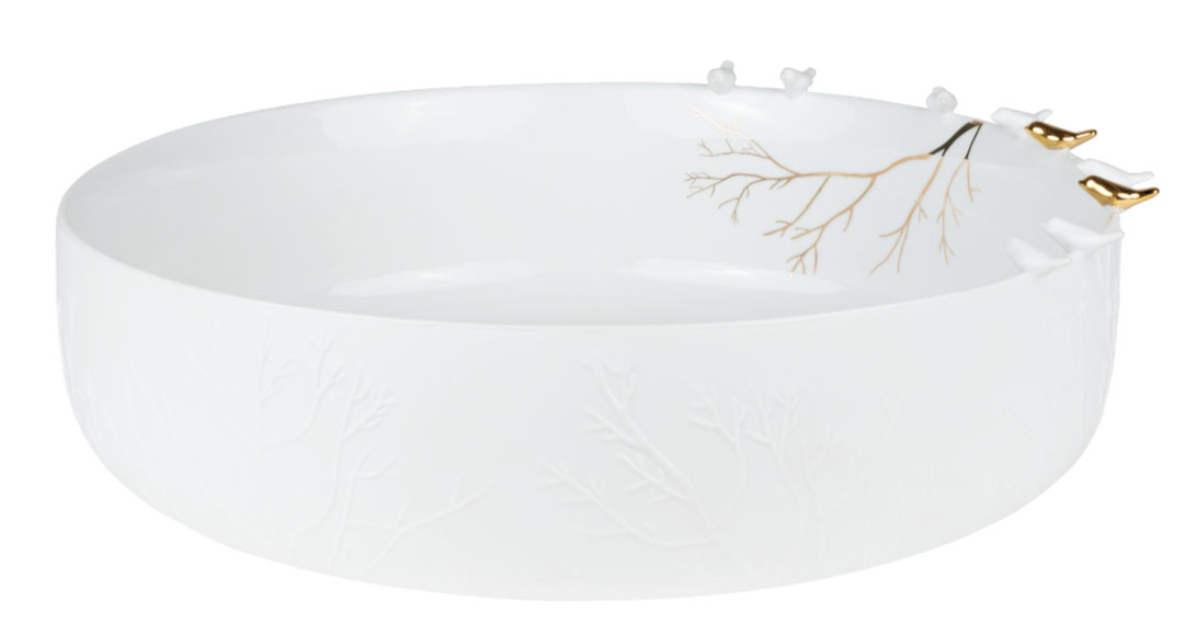 Porzellangeschichten große Schale Servierschale "Vogelschwarm" - Räder Design..