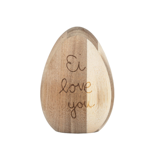 Ostern Holzei "Ei love You" Dekoration Ei - Räder Design