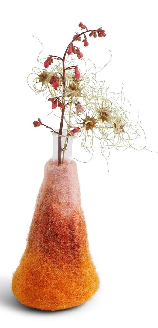Vase reine Wolle Glas Sand mittel Aveva