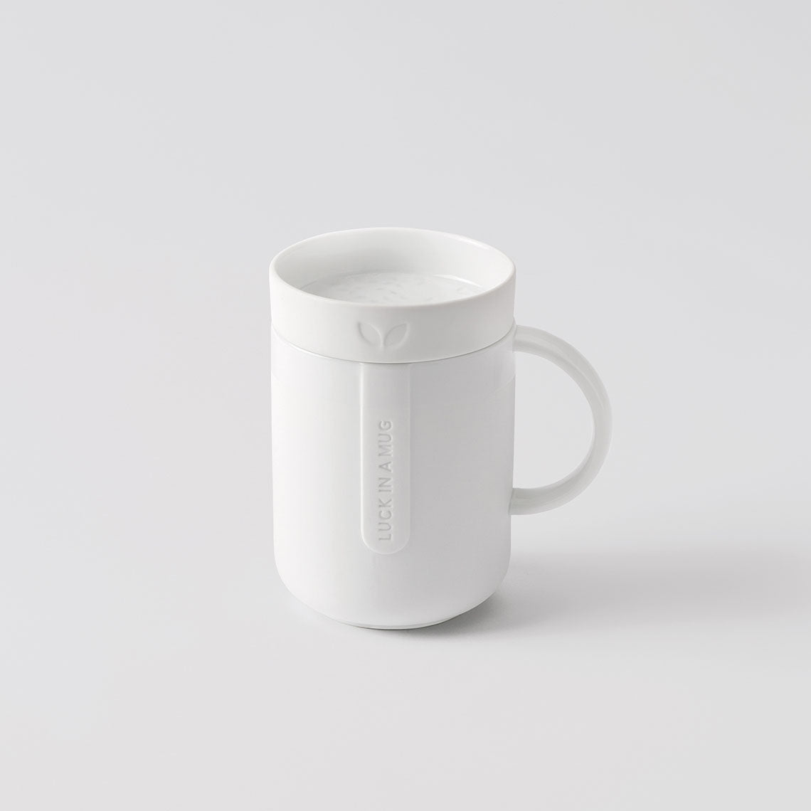Cozy Time Tasse mit Deckel "Luck in a Mug" Kaffeetasse - Räder Design