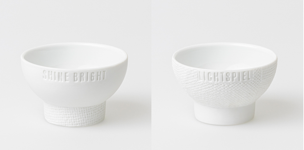 2er Set Kerzenhalter "Lichtspiel+Shine Bright" Porzellan - Räder Design