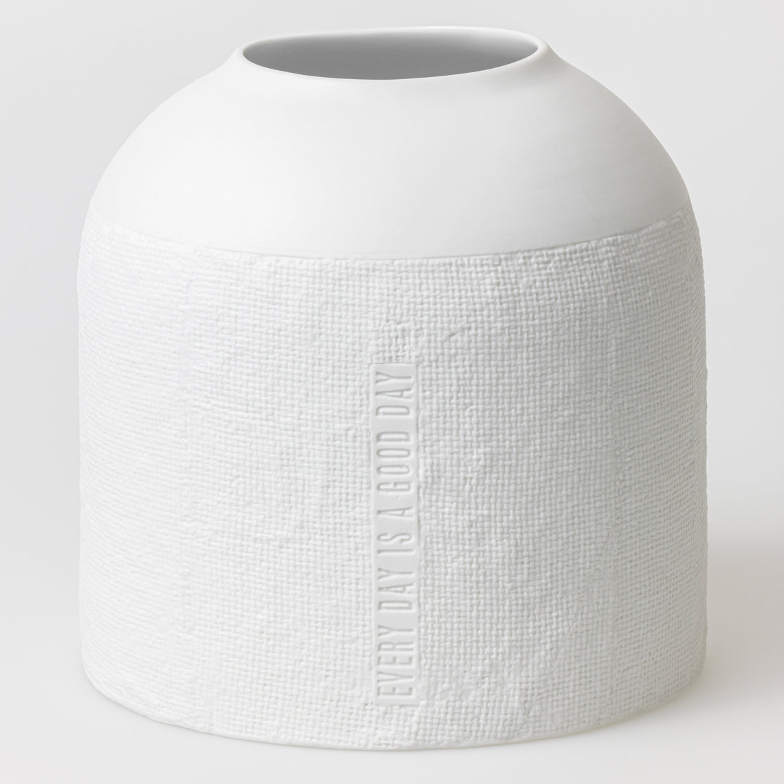 Formsprache Vase "Everyday is a good Day" Porzellan Ø 20,5 cm - Räder Design