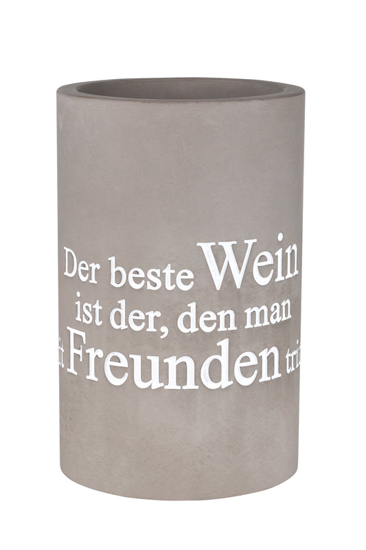 Weinkühler Flaschenkühler "der beste Wein" - Räder Design