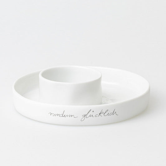 Mittelpunkt Schale "Rundum glücklich" Ø 15,5 cm - Räder Design