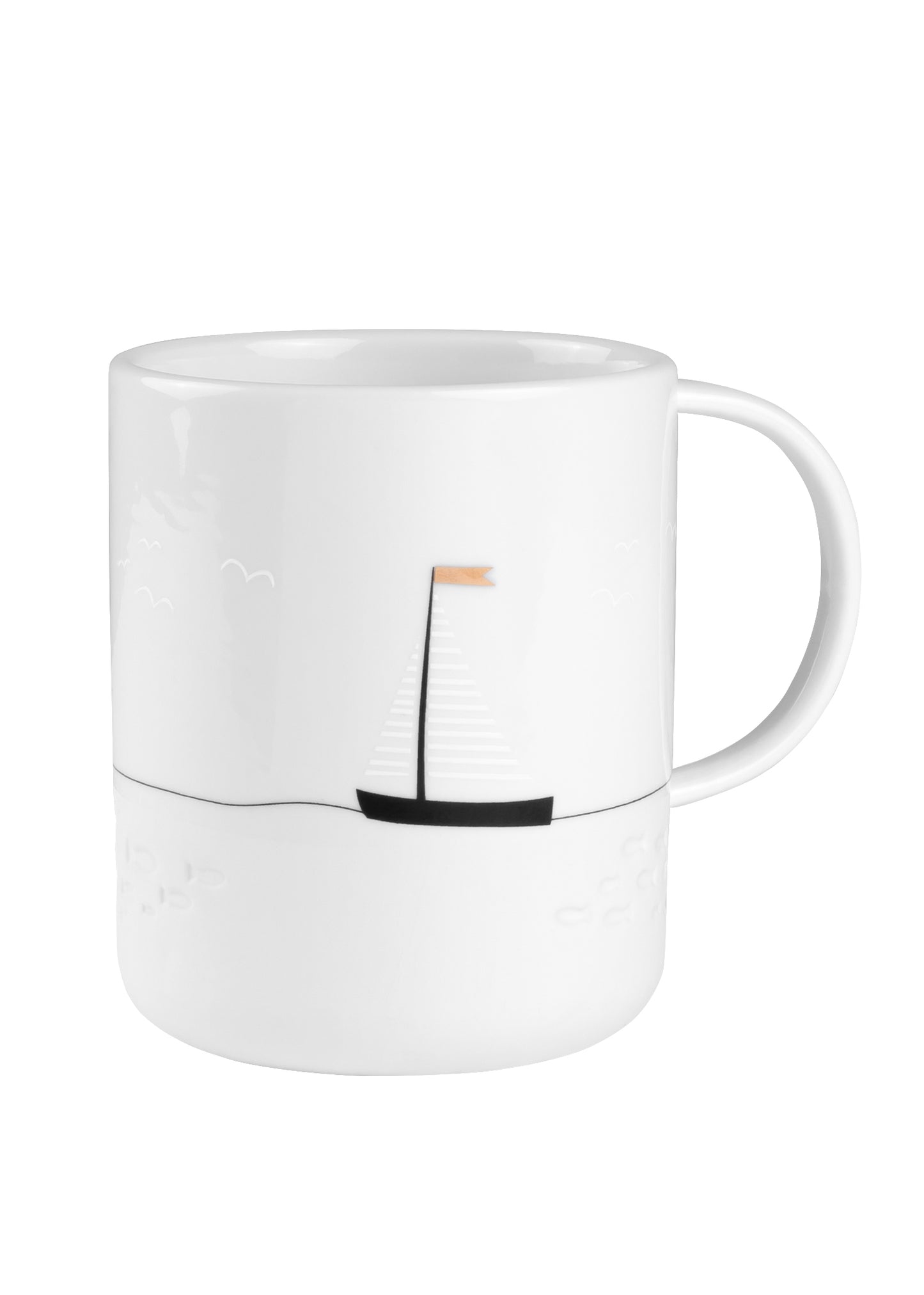 2er Set Geschenktasse und Teller "Segeln" - Räder Design
