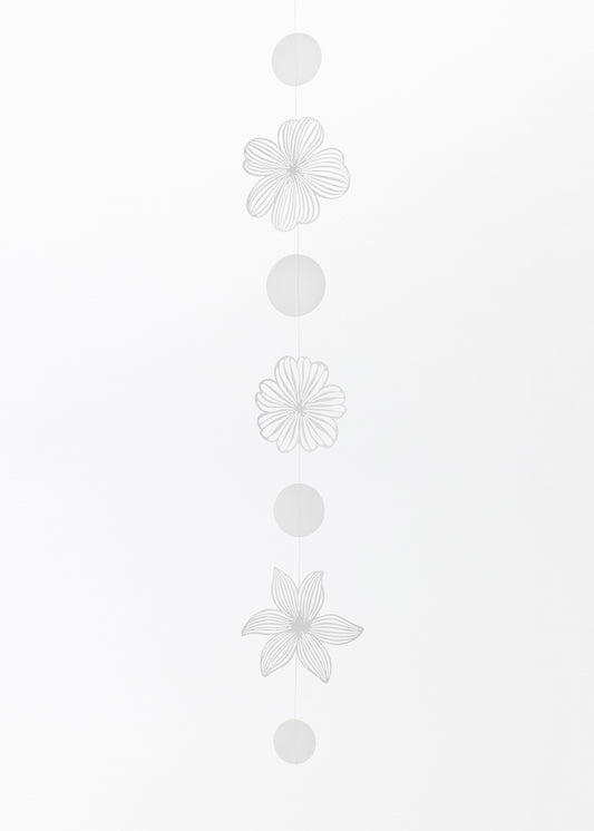 Dekokette "Silhouetten Blütenkette" L 116 cm Dekohänger - Räder Design