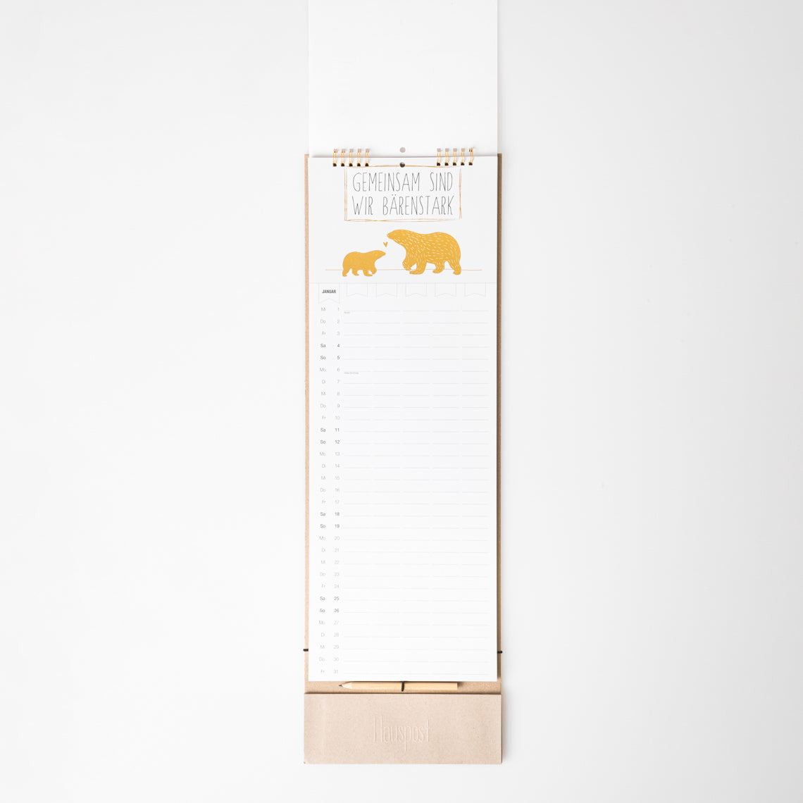 Jahreskalender Wandkalender Kalender Familienplaner 2025 - Räder Design