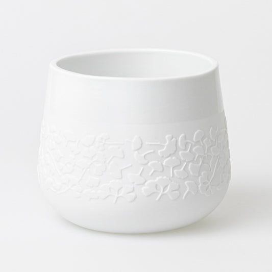 Poesieblumentopf "Ginko" Porzellan Ø 13 cm, H: 15 cm - Räder Design
