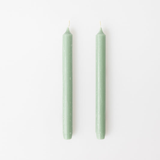 2er Set Wachskerzen Stabkerzen "lindgrün/mint" Ø 2,2 cm - Räder Design
