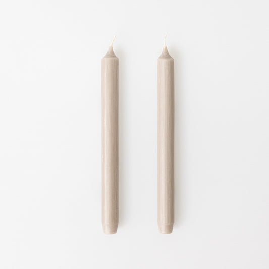 2er Set Wachskerzen Stabkerzen "Kiesel" Ø 2,2 cm - Räder Design