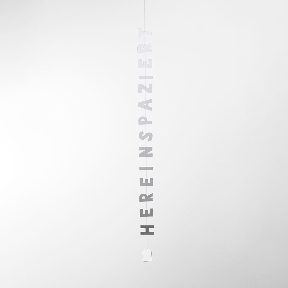 Textkette "Hereinspaziert" Dekokette Papierkette Hängedeko - Räder Design