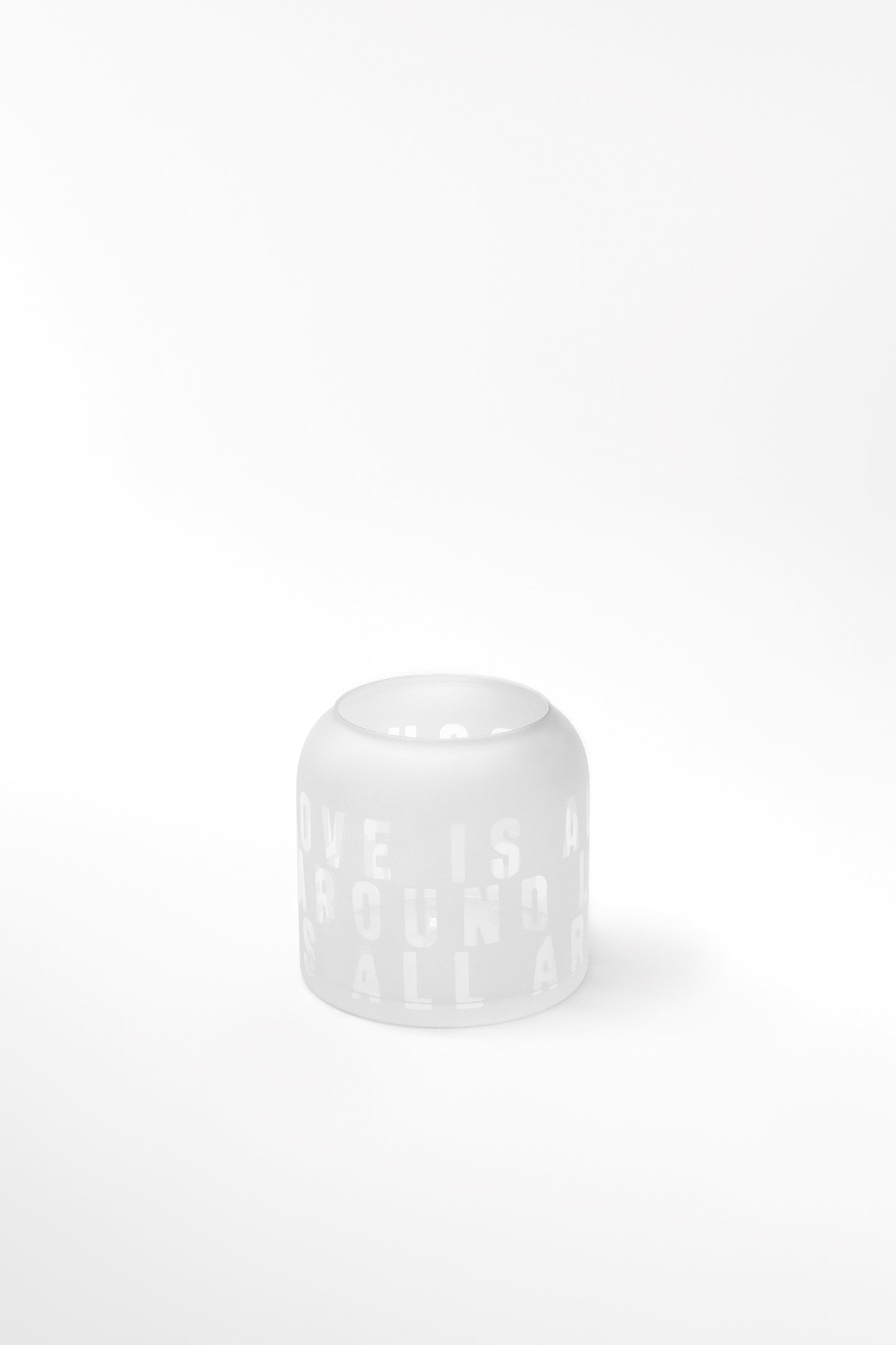Wunderglas Vase "Love is all around" Glasvase - Räder Design