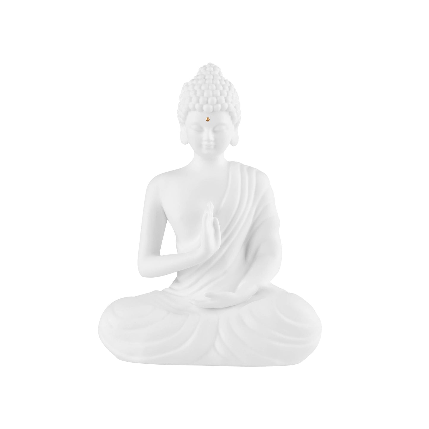 Zen Spirit Buddha Figur sitzend "klein" Porzellanbuddha - Räder Design.