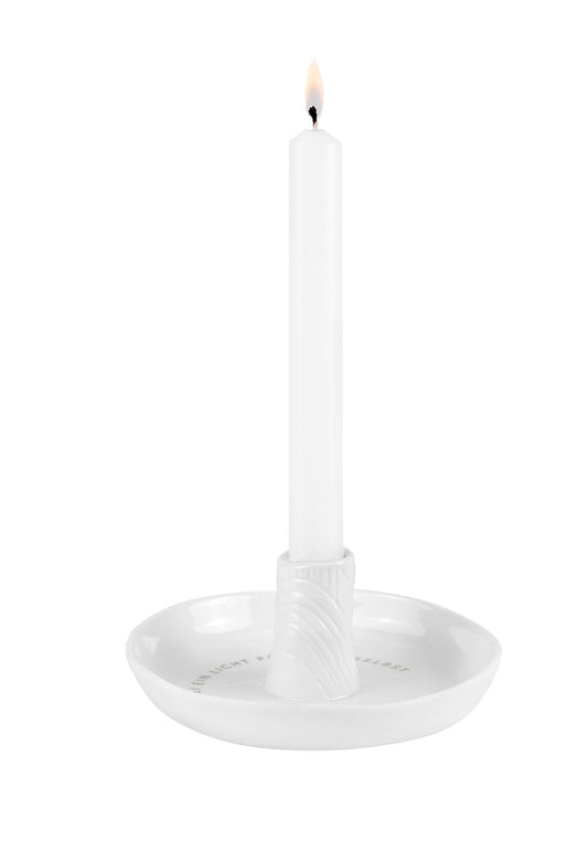Zen Spirit Kerzenständer "Licht für dich" Ø 14,5 cm Teelichthalter - Räder Design