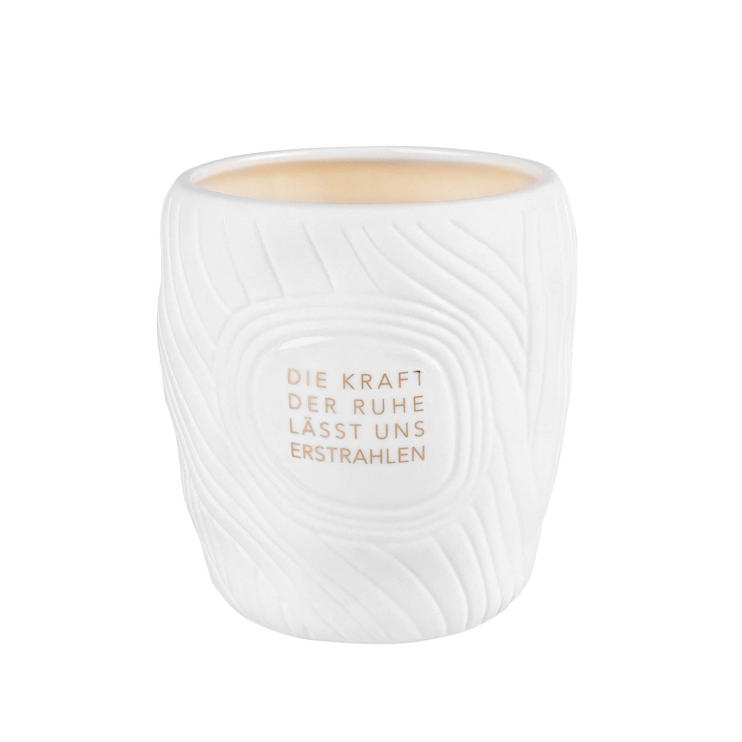 Zen Spirit Teelicht "Die Kraft der Ruhe" Ø 8 cm Teelichthalter - Räder Design
