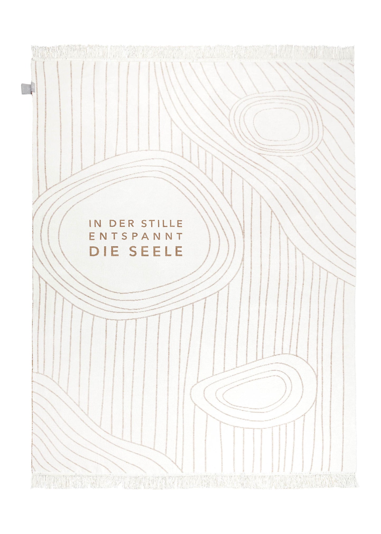 Zen Spirit Decke "In der Stille entspannt die Seele" Kuscheldecke - Räder Design