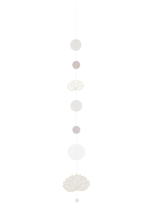 Zen Spirit Kette "Lotusblüte" Dekokette Fensterdeko L: 55cm - Räder Design