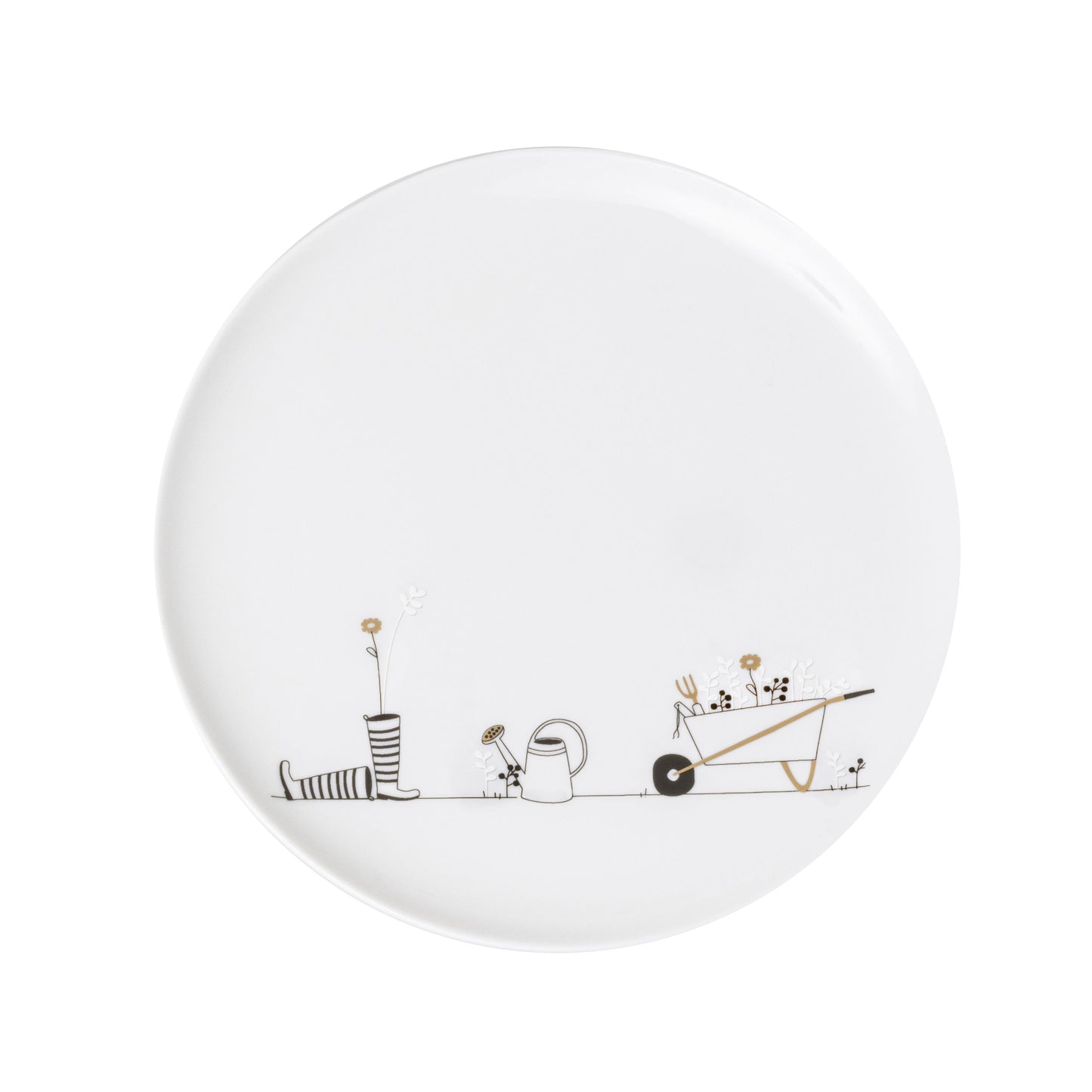 2er Set Geschenktasse und Teller "Gärtnerin" - Räder Design