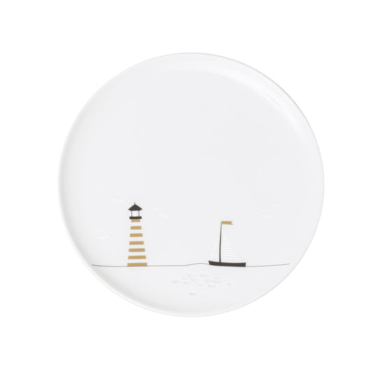 Porzellanteller Geschenkteller "Segeln" Ø ca. 15,5 cm - Räder Design