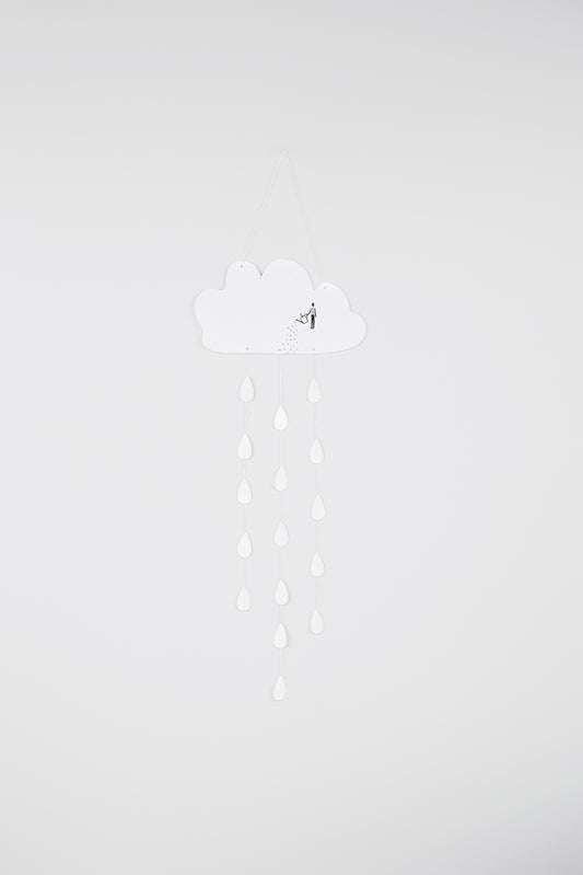 Ornament Wolkenbild "Gießkannenmann" Fensterdekoration - Räder Design