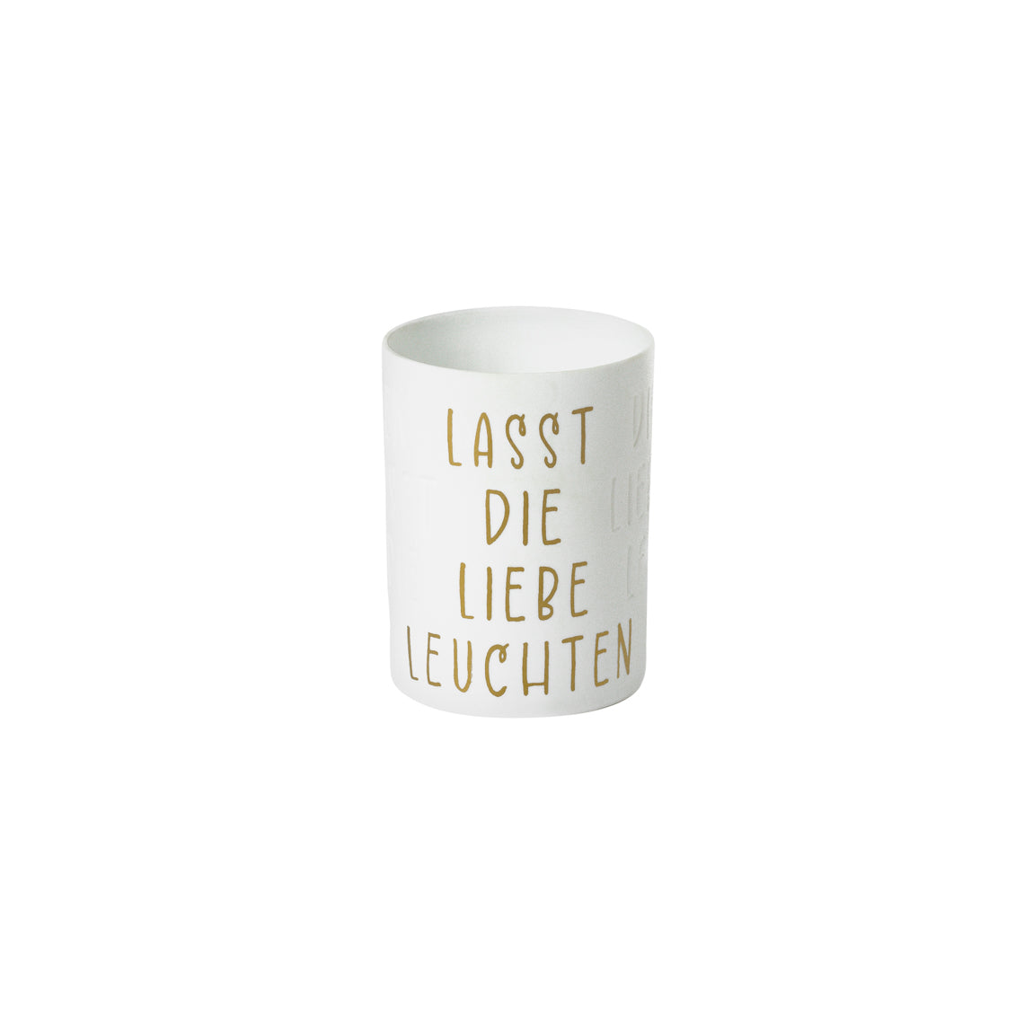 Teelichthalter "Lasst die Liebe leuchten" - Räder Design