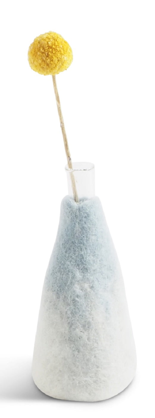 Vase reine Wolle Glas Sand mittel Aveva