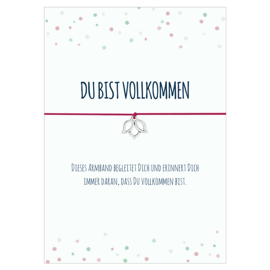 Wunscharmbänder "Du bist vollkommen" Armband  - Glücksschmiedin