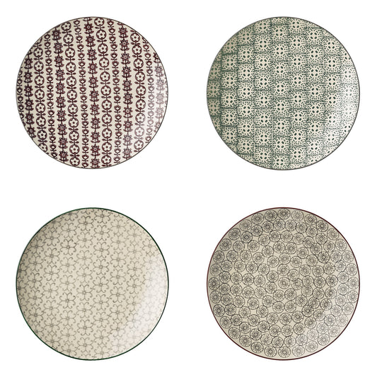 Kuchenteller Teller KARINE PLATES Ø 20 cm 4er Set Bloomingville