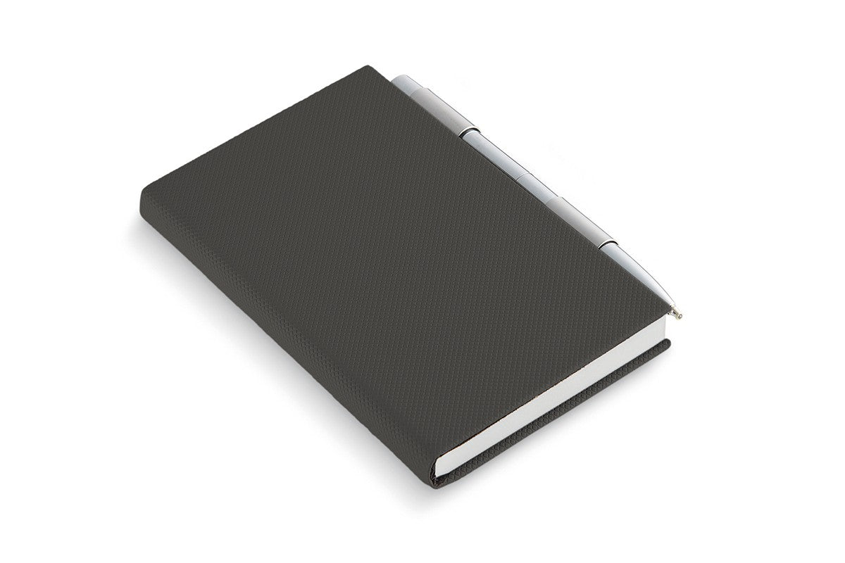 Philippi Todd Notizbuch, mit Stift PU, Edelstahl, gebürstet