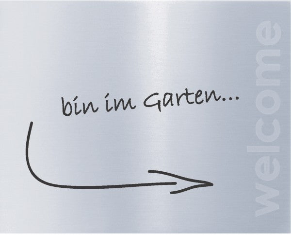 DOOR TALK Türschild Edelstahl selbstklebend beschriftbar Artikel Design