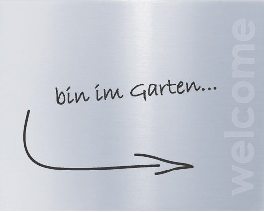 DOOR TALK Türschild Edelstahl selbstklebend beschriftbar Artikel Design