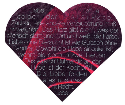 Servietten Herzservietten LIEBE IST DER STÄRKSTE ZAUBER Love Edition