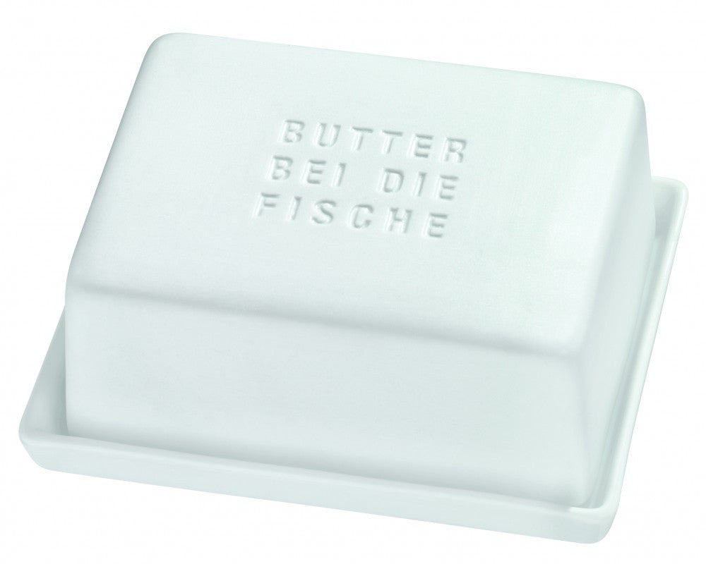 Butterdose Butterbehälter "Butter bei die Fische" - Räder Design