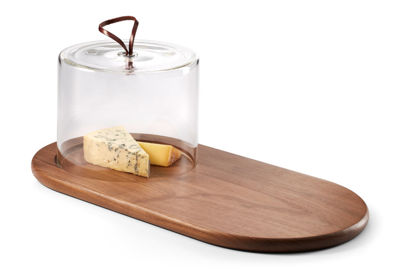 WALNUT Käseplatte mit Glashaube aus unserer neuen WALNUSS Kollektion von PHILIPPI