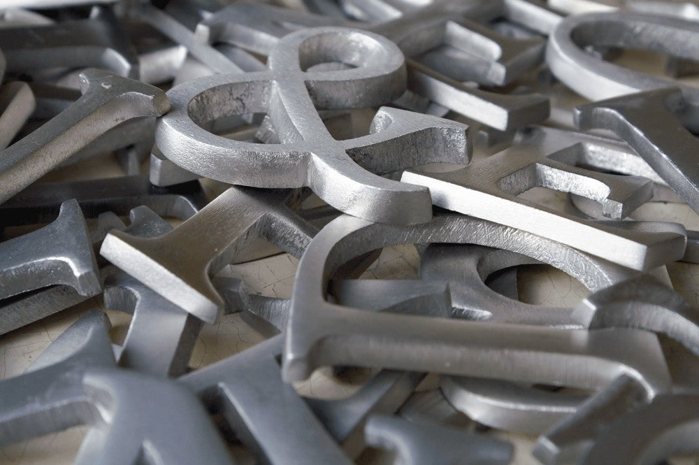 Alu Letter Alu-Buchstaben, Alu-Zahlen & Alu-Sonderzeichen Räder