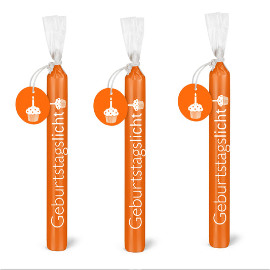 Wünschelicht Kerze "Geburtstagslicht" Kerzenset 3er Set Bulla Design