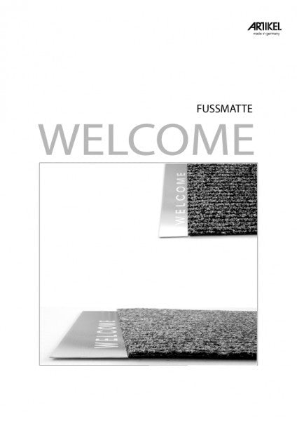 Fußmatte "Welcome" Edelstahl - Artikel Design