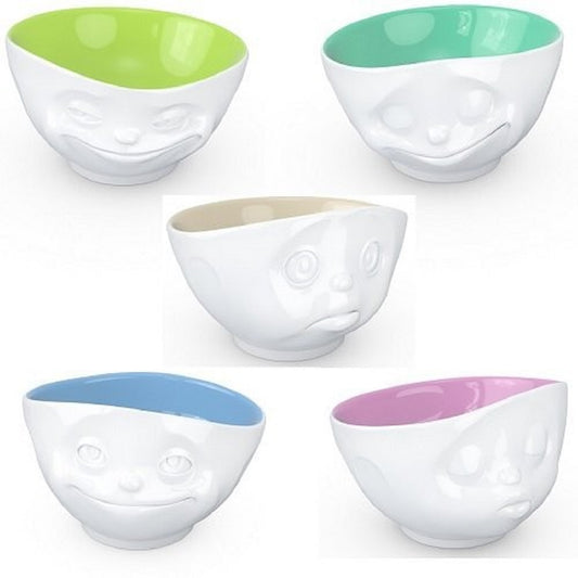 TV Tassen 5er Schalen Set groß 500 ml innen farbig - Fiftyeight Products