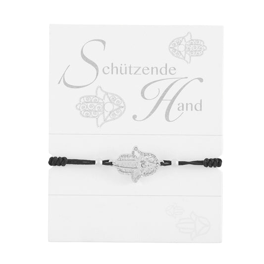 Glücksarmband "Schützende Hand" Kristallen veredelt roségold - H.C.A.
