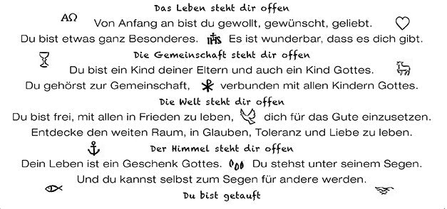 Wortlichtkerze Art-Edition Taufe DU BIST GETAUFT Bulla Design