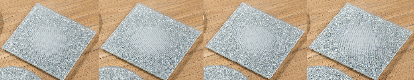 Glas Untersetzer "Bordare" 2er und 4er Set Spiegelglas - Gilde Handwerk