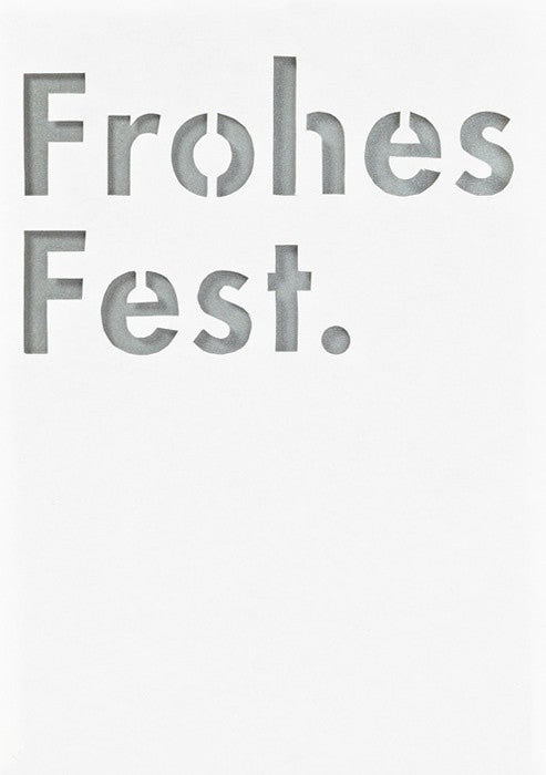 Lichttüten Karte FROHES FEST Weihnachtskarten Lichttüte