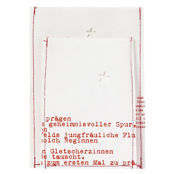 2er Set Lichttüte Red & White "Sterne" - Räder Design