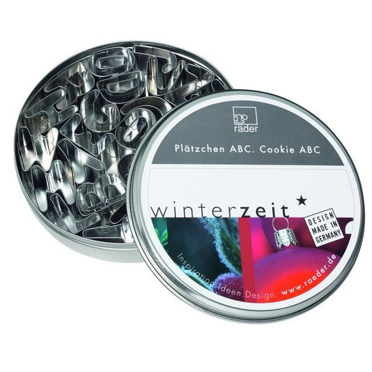 Plätzchen ABC Ausstechformen A-Z - Räder Design