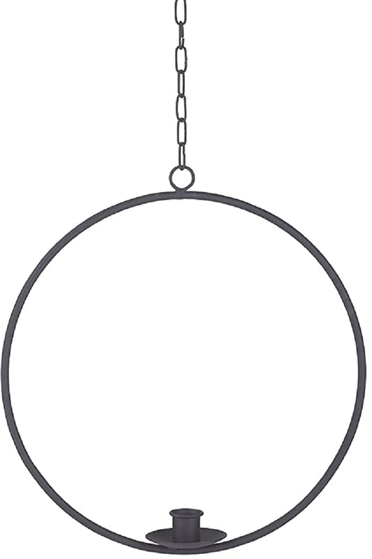 Gift Company Kerzenhalter Ring Eisen Ø 45 cm schwarz - Gift Company