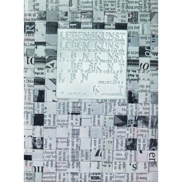 Zeitungspapier Buch Notizbuch Notizblock LEBENSKUNST Schreibheft DIN A5 Räder