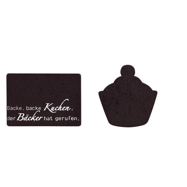 Tafelklammern "Backe, backe Kuchen..." Menütafel oder Platzschild