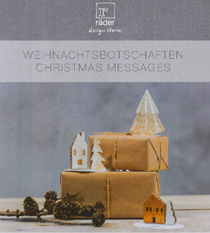 WEIHNACHTSBOTSCHAFT Tischdekoration Weihnachten Weihnachtsdeko 6er Set Räder