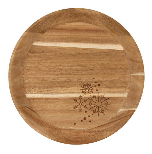 Holztablett klein "Eiskristalle" - Räder Design